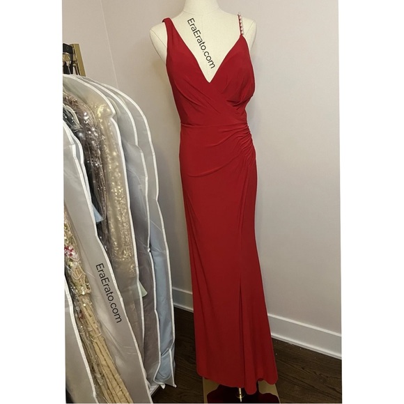 Mac Duggal Red Maxi Dress - Picture 3 of 6